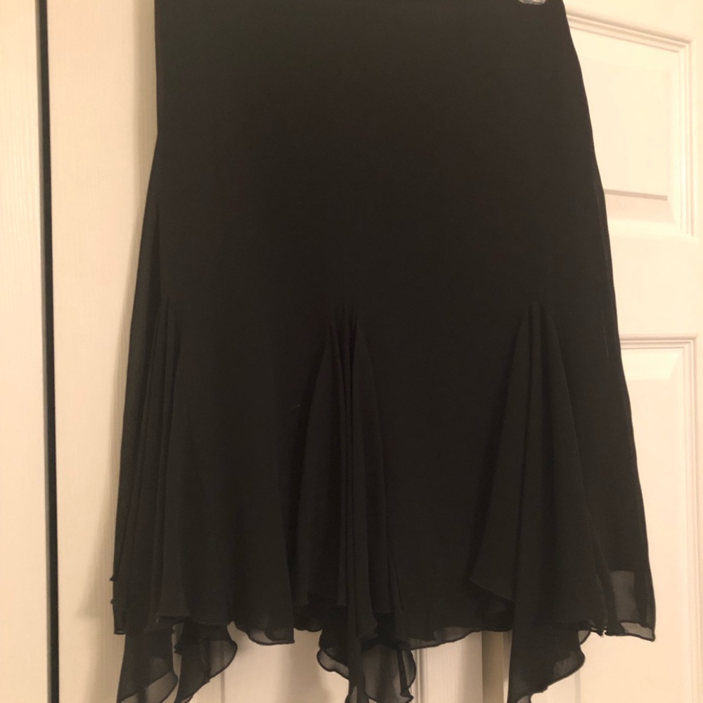 Black Handkerchief Skirt